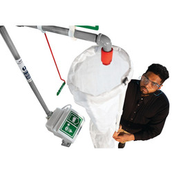 Hughes TEST-KIT White High Density Polyethylene Bucket/Sleeve PVC Support Ring Safety Shower Test Kit - Each