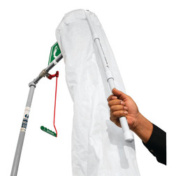 Hughes TEST-KIT White High Density Polyethylene Bucket/Sleeve PVC Support Ring Safety Shower Test Kit - Each