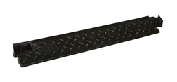 Justrite YJ3-225-AMS-F-B Black Accessibility Ramp - 1/Pack