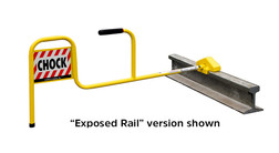 Aldon Ergonomic A-1 Single Chock with Flag for Flush Rail (4011-15)