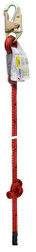 Super Anchor Safety 4027 Nylon/Polyester 310 lb Double Braid Vertical Fall Protection Lifeline with Snap Hook - 1/Box