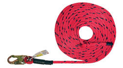 Super Anchor Safety 4033 Deluxe Poly-Olefin 340 lb 12-Strand Vertical Fall Protection Lifeline with Snap Hook - 1/Box
