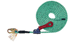 Super Anchor Safety 4086 Maxima Co-Polymer 340 lb 3-Strand Vertical Fall Protection Lifeline with Snap Hook - 1/Box