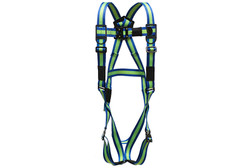 Super Anchor Safety 6001 Polyester 130-310 lb (ANSI)/90-420 lb (OSHA) 5-Point Fully Adjustable Fall Arrester Full Body Harness with D-Ring - Each
