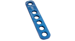 Super Anchor Safety 1036 Hold-Me Blue Anodized Aluminum Temporary Rope Termination Anchor - Each