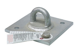Super Anchor Safety 1037 6 in L x 6 in W x 3/8 in Thk Single Person D-Plate Anchor - Each