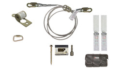 Super Anchor Safety 1321 19 ft 4 in 20 ft 5 deg Horizontal Fall Protection Lifeline Kit - Each