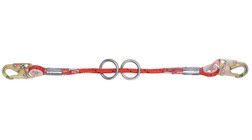 Super Anchor Safety 1326-10 5/8 in Aluminum Fixed Length Double Braid Horizontal Fall Protection Lifeline - Each