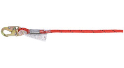Super Anchor Safety 1326-10 5/8 in Aluminum Fixed Length Double Braid Horizontal Fall Protection Lifeline - Each