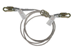 Super Anchor Safety 1336-10 3/8 in Galvanized Steel Fixed Length Horizontal Fall Protection Lifeline - Each