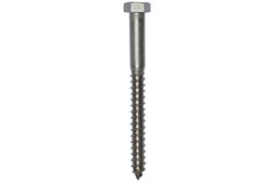 Super Anchor Safety 2080S-3.0 18-8 Stainless Steel 3/8 in Dia x 3 in L Lag Bolt with Flat Washer - 20/Pack