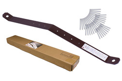 Super Anchor Safety 2796 APEX Brown Powder Coated Steel 11 ga RidgeTop Anchor - 10/Box