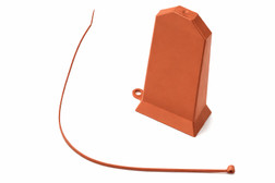 Super Anchor Safety 2808-T ARS Terra Cotta Stem Cover with Zip Tie Tether Strap - 1/Pack