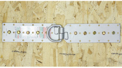 Super Anchor Safety 3013-D Hinge-2 Dacromet Coated Steel 11 ga Temporary/Reusable Adjustable Roof Anchor - Each