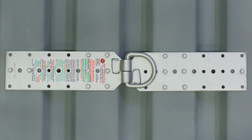 Super Anchor Safety 3013-D Hinge-2 Dacromet Coated Steel 11 ga Temporary/Reusable Adjustable Roof Anchor - Each