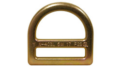 Super Anchor Safety 5007 5000 lb Zinc Plated High Strength Steel Slotted Small Fall Protection D-Ring - Each