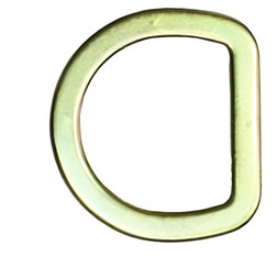 Super Anchor Safety 5012 Zinc Plated Stamped Flat Fall Protection D-Ring - Each