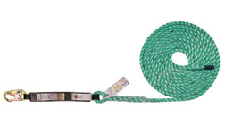 Super Anchor Safety 5500-X Maxima Snaphook 340 lb 3-Strand Vertical Customized Assembly Fee Value Fall Arrester Lifeline with Snap Hook - Each