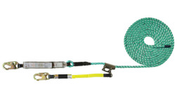 Super Anchor Safety 5501-X Maxima Snaphook 340 lb 3-Strand Vertical Customized Assembly Fee Value Fall Arrester Lifeline with Snap Hook - 1/Box