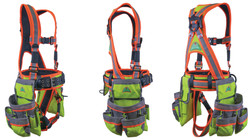 Super Anchor Safety 6161 Deluxe 100% Polyester Full Body Harness - Each