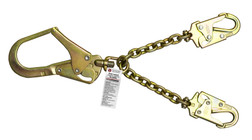 Super Anchor Safety 6520 Rebar Hook and 2 Snaphook 310 lb Chain Lanyard - Each