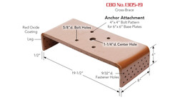 Super Anchor Safety CBO-15 19-1/2 in 4 in Cross Brace - 1/Pack