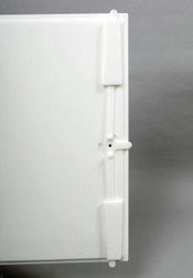 Justrite 24004 White Polyethylene Corrosives/Acids Safety Cabinet - Each