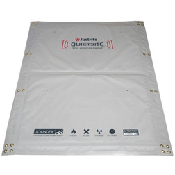 Justrite 26460 Gray PVC Coated Polyester QuietSite Sound Barrier Panel - Each
