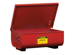 Justrite 27311 Steel Benchtop Lift-and-Latch Rinse Tank - Each