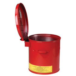 Justrite 27711 Steel Self Close Wash Tank with Basket - Each