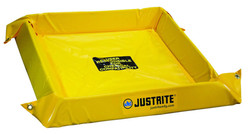 Justrite 28400 Yellow PVC Coated Fabric Maintenance Spill Containment Berm - Each
