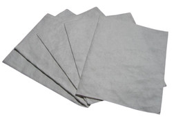 Justrite 28458 Black PVC Coated Film Standard Drip Pad with 5-Pack Sorbents - Each