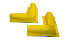 Justrite Make-A-Berm 28480 Rectangular Open Cell Urethane Vented Corner - 2/Box