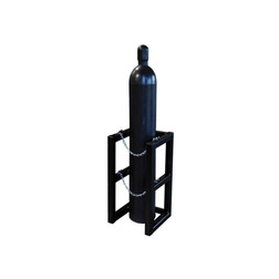Justrite 35080 Floor Mount Gas Cylinder Barricade Rack - Each