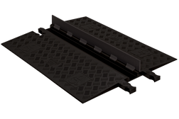 Justrite Guard Dog GD1X75-B/B 1-Channel Polyurethane Low-Profile Cable Protector - Each