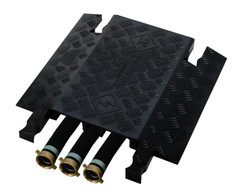 Justrite GD3-DO-B 3-Channels 1.325 in Low-Profile Guard Dog Cable Protector - Each