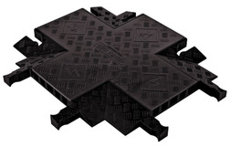 Justrite GDCR5X125-B/B 5-Channels Polyurethane Cable Protector 4-Way Cross - Each