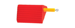 Justrite UC1400-4.5 10 in Orange Polyurethane General-Purpose Utility Wheel Chock