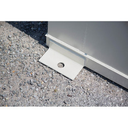 Justrite 912020 Bone Steel 2-Hour Fire-Rated Outdoor Safety Locker - Each