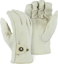 Majestic Glove 1509K Cowhide Leather Driver's Gloves with Ball & Tape Wrist Strap, Multiple Sizes Available