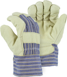 Majestic Glove 1520 Grain Pigskin Leather Gunn Cut Winter Lined Work Gloves, Multiple Sizes Available