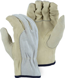 Majestic Glove 1532B Grain Cowhide Leather Gunn Cut Combination Driver's Gloves, Multiple Sizes Available