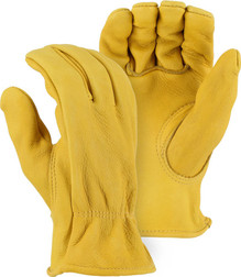 Majestic Glove 1547 Elkskin Grain Leather Heavyweight Driver's Gloves, Multiple Sizes Available