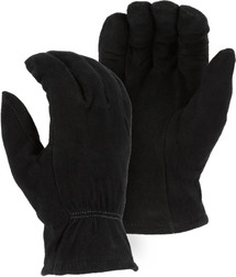 Majestic Glove 1548BLK Deerskin Leather Winter Lined Driver's Gloves, Multiple Sizes Available