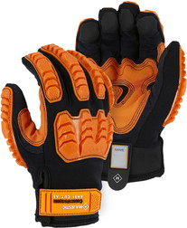 Majestic Glove Knucklehead 21475BK Armor Skin Synthetic Leather with D3O Aero Padding Mechanics Gloves, Multiple Sizes Available