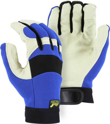 Majestic Glove Bald Eagle 2152 Grain Pigskin Leather Super Fit Mechanics Gloves, Multiple Sizes Available