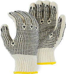 Majestic Glove 3825 Cotton/Polyester Medium Weight String Knit Gloves, Multiple Sizes Available