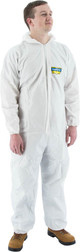 Majestic Glove COMFORTEX 74-102 50% Polypropylene 50% Polyethylene Breathable Light Weight Disposable Coverall with Hood, Multiple Sizes Available