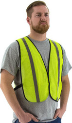 Majestic Glove 75-3003 100% Mesh Polyester Site Safety Reflective Non-ANSI Mesh Vest, Multiple Colors Available