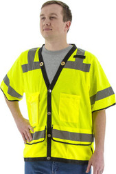 Majestic Glove 75-3307 100% Mesh Polyester Heavy Duty Safety Mesh Vest, Multiple Sizes and Colors Available